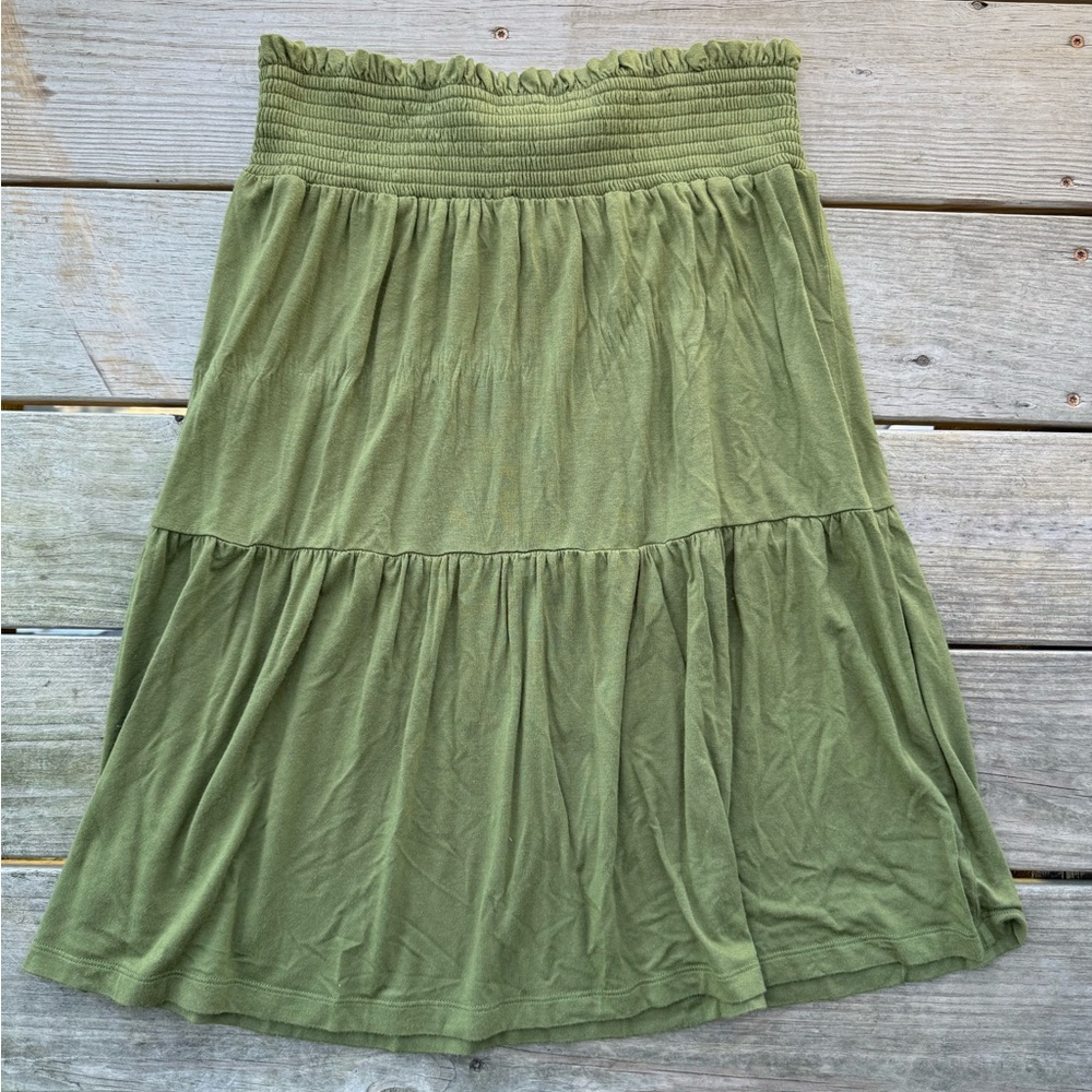 Kate Quinn Organics Modal Smocked Tiered Skirt- Women’s Medium